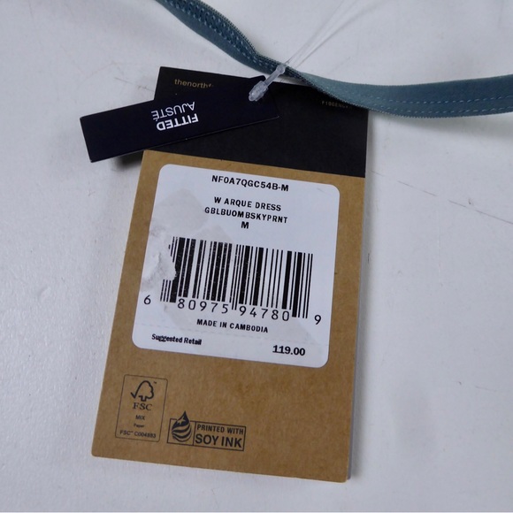 The North Face Arque Hike Dress Racerback NWT Hiking Lined w Bodysuit Shorts - Picture 5 of 10